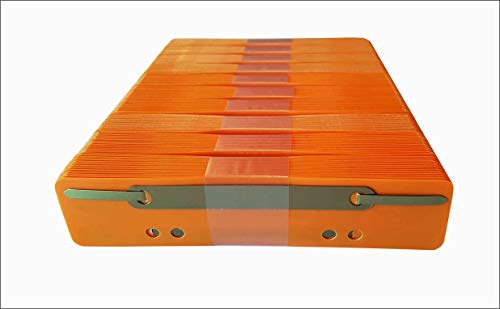 PP Heftstreifen mit Metalldeckleiste-orange von FILE