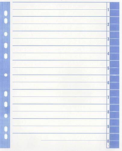 Trennblätter, farbiger Rahmendruck - A4 Überbreite, blau, 100 Stück Trennblätter, farbiger Rahmendruck - A4 Überbreite, blau, 100 Stück von FILE