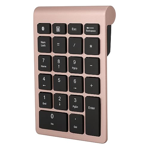 FILFEEL Numerische Tastatur Ultradünnes Design 5.0 Tastatur 22 Tasten für Mac OS (Roségold) von FILFEEL