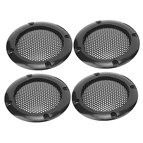 Lautsprecher Grill, 4PCS -Auto Audio -Lautsprecher Kühlergrillabdeckung (66 Mm Außenkreisdurchmesser) für Autodekoration (Black) von FILFEEL