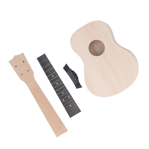 Mahagoni-DIY-Konzert-Ukulele-Kit, Hand Gefertigte Basswood-Konzert-Ukulele für Kinder, 24-Zoll-Mahagon-Fingerboard Ukelele-Gitarren-Build-Kit, Einfache Installation, Kompakt und Mahagoni-DIY-Konzert-Ukulele-Kit, Hand Gefertigte Basswood-Konzert-Ukulele für Kinder, 24-Zoll-Mahagon-Fingerboard Ukelele-Gitarren-Build-Kit, Einfache Installation, Kompakt und von FILFEEL