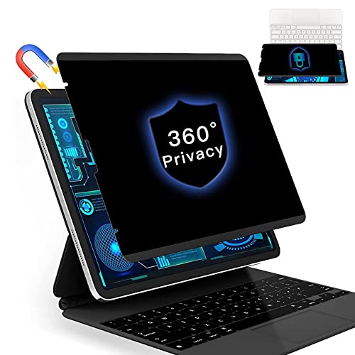 FILMEXT 360° iPad Pro 11 Privacy Displayschutzfolie Magnetischer Sichtschutz Filter für iPad Pro 11 Zoll/iPad Air 5. 2022/Air 4 2020 Wiederverwendbar/Abnehmbar [4-Wege-Privatsphäre] von FILMEXT