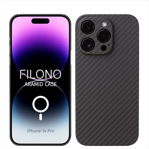 FILONO Aramid Hülle für iPhone 14 Pro, ultradünn, kompatibel mit MagSafe von FILONO