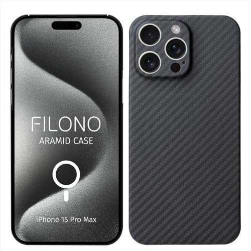 FILONO Aramid Hülle für iPhone 15 Pro Max, Ultraleicht & dünn, kompatibel mit MagSafe von FILONO