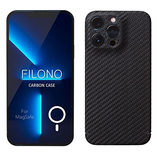 FILONO Carbon Hülle iPhone 13 Pro kompatibel mit MagSafe, ultradünn von FILONO