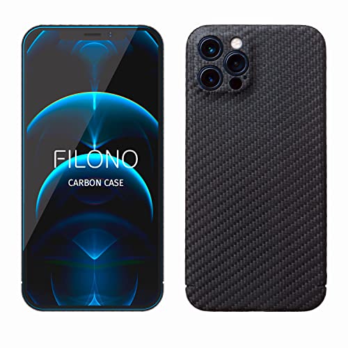 FILONO iPhone 12 Pro Carbon Hülle ultradünn (Nicht mit MagSafe kompatibel) von FILONO