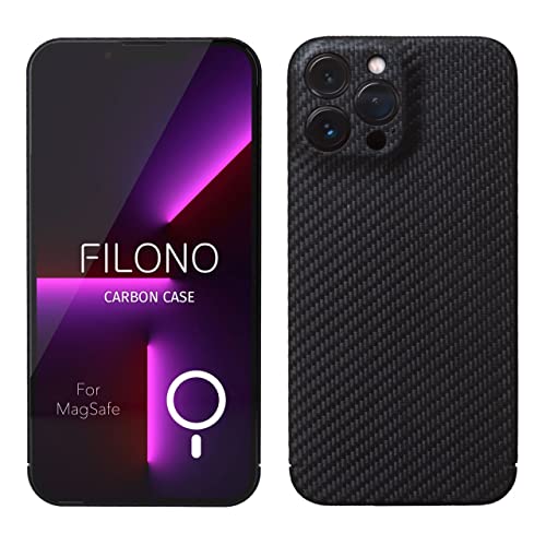 FILONO iPhone 13 Pro Max Carbon Hülle kompatibel mit MagSafe ultradünn von FILONO