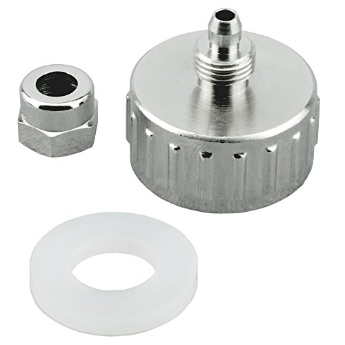 FILTROTECH 1Stk. Adapter, Anschluß 3/4 Zoll auf 1/4 Zoll PE Schlauch (6.35mm) mit Klemmverbindung für Side by Side Kühlschrank, Wasserfilter, Umkehrosmoseanlage von FILTROTECH