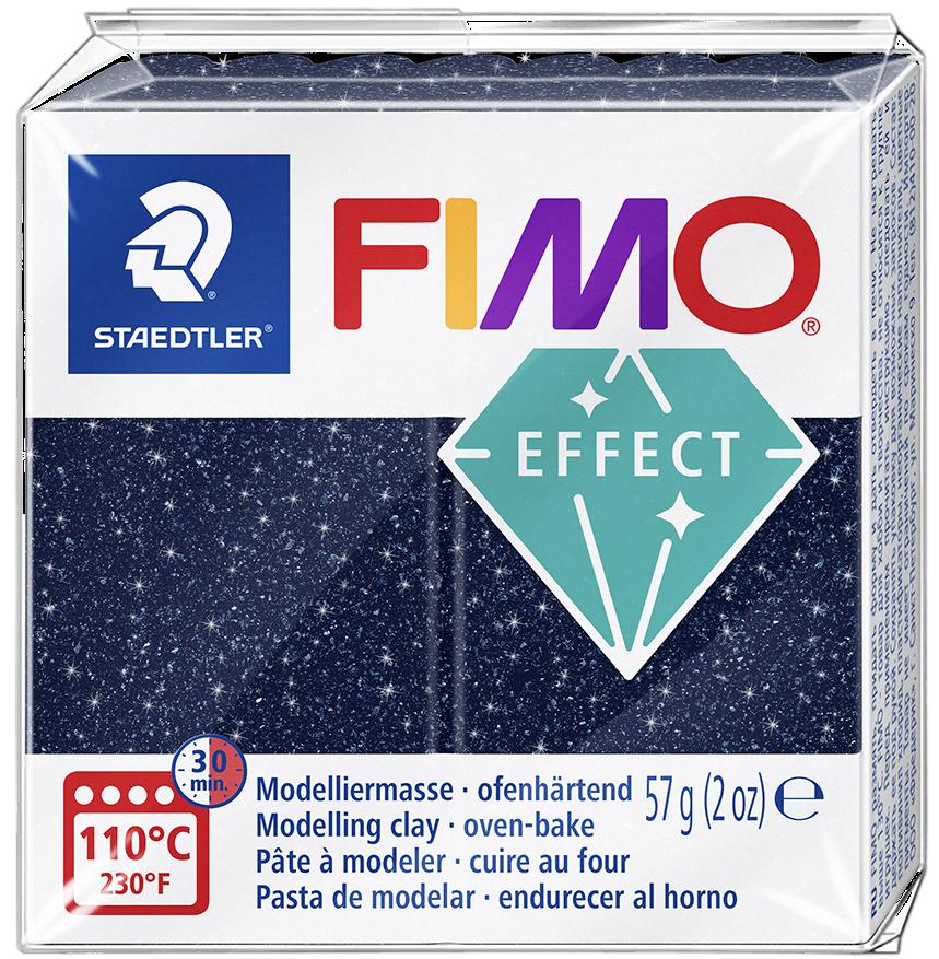FIMO EFFECT GALAXY Modelliermasse, blau, 57 g von FIMO