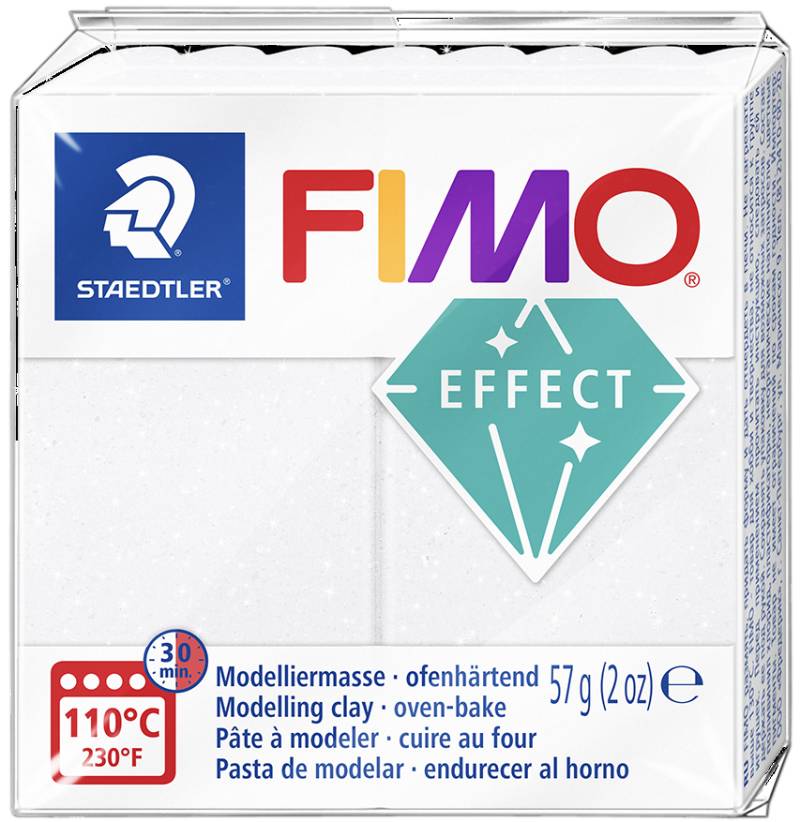 FIMO EFFECT Modelliermasse, galaxy weiß, 57 g von FIMO