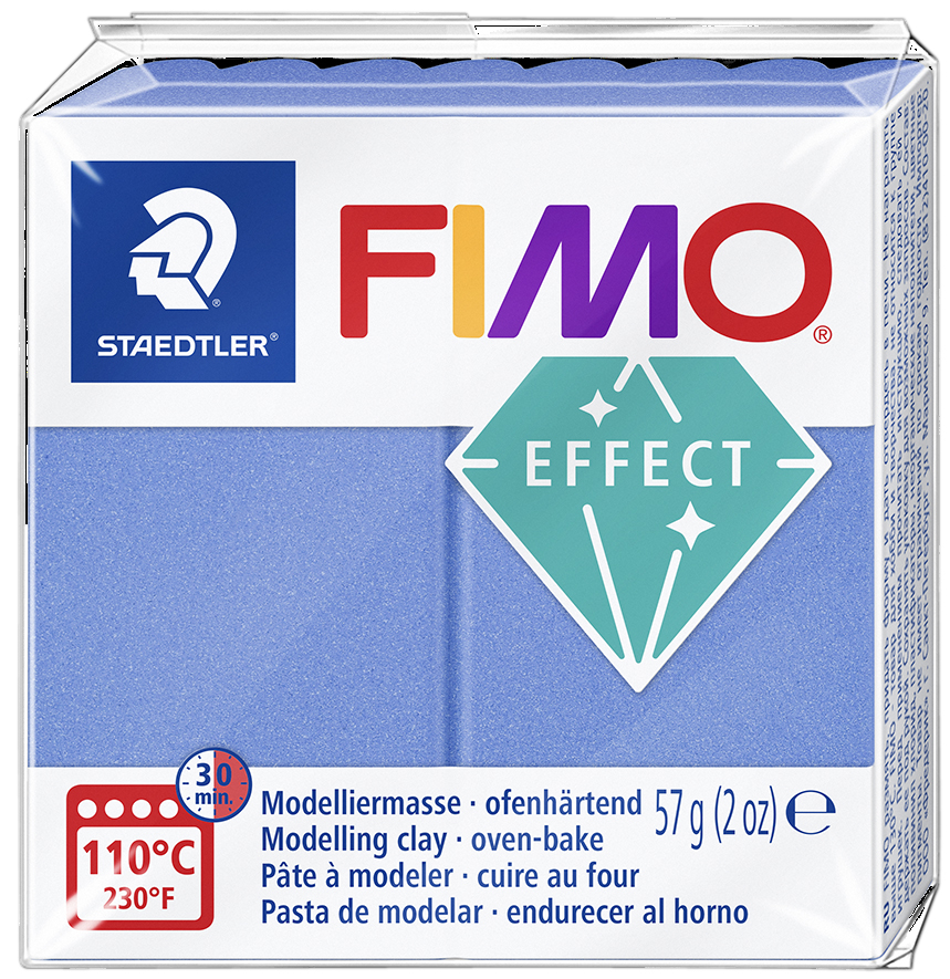 FIMO EFFECT Modelliermasse, blau-metallic, 57 g von FIMO