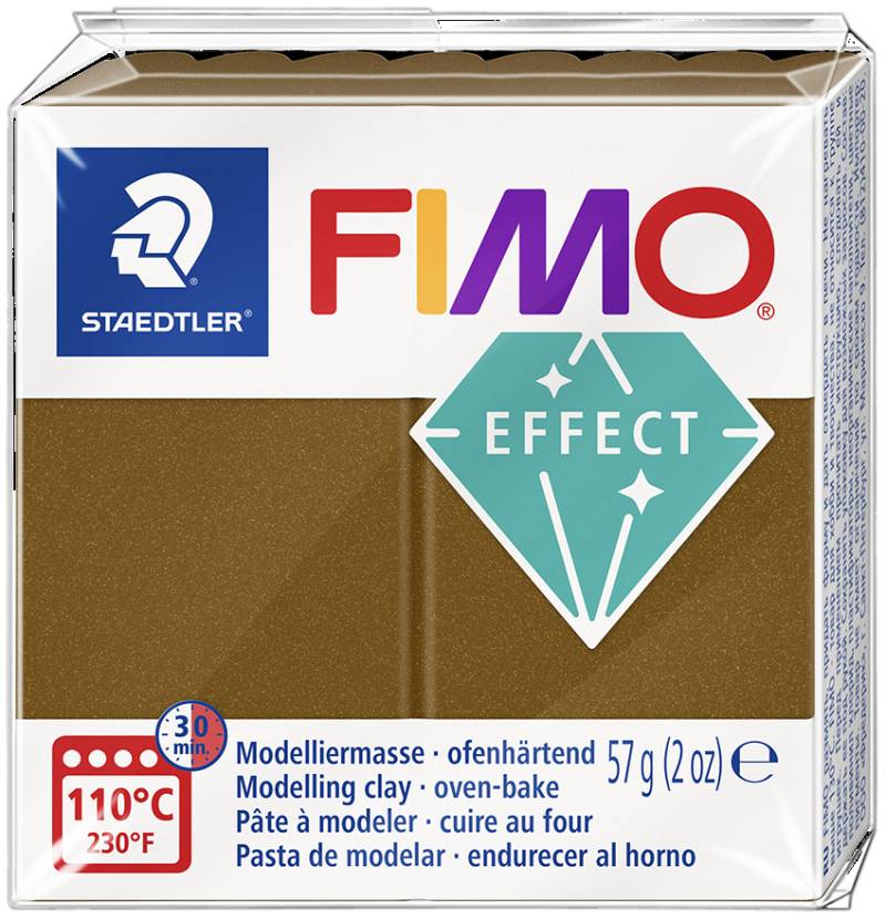 FIMO EFFECT Modelliermasse, bronze-metallic, 57 g von FIMO