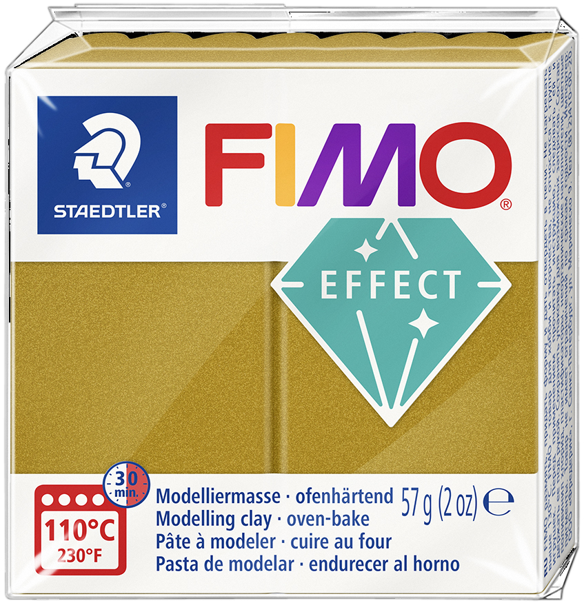 FIMO EFFECT Modelliermasse, gold-metallic, 57 g von FIMO