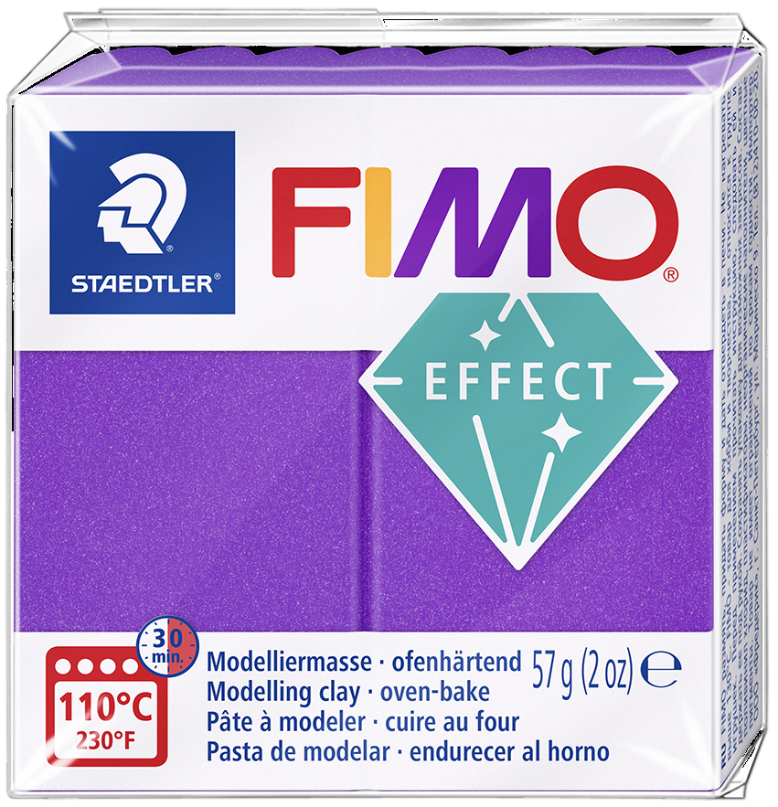 FIMO EFFECT Modelliermasse, lila-metallic, 57 g von FIMO