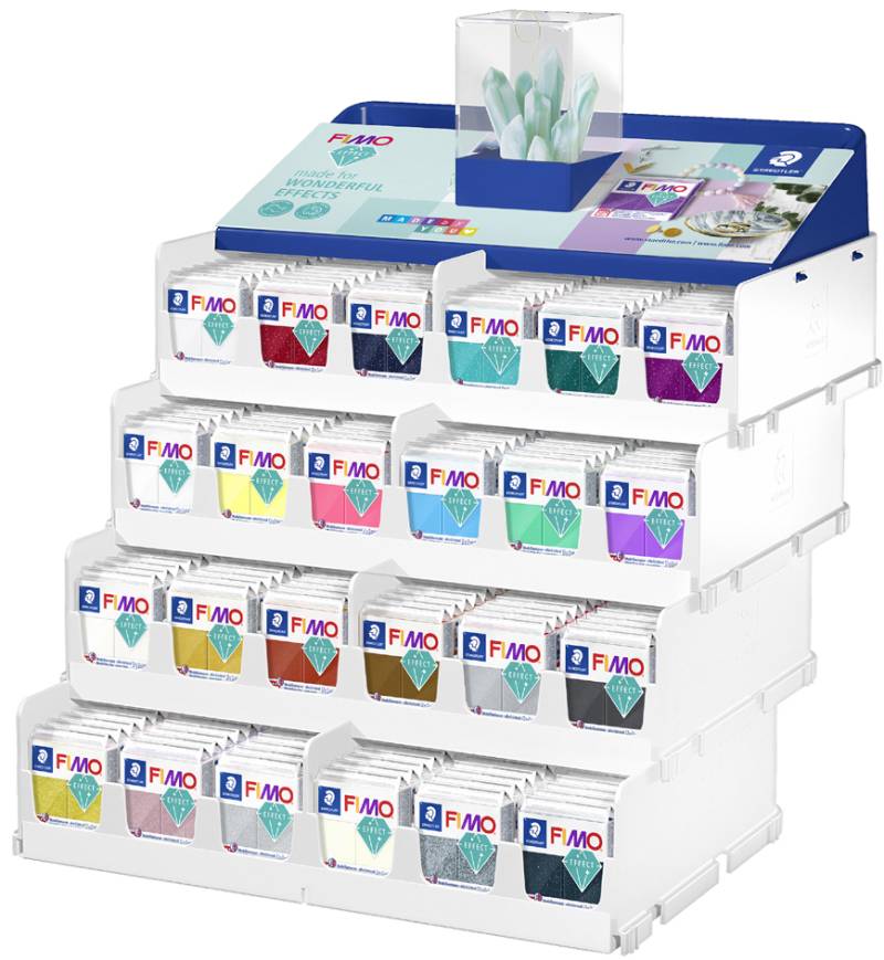 FIMO EFFECT Modelliermasse, ofenhärtend, 288er Display von FIMO