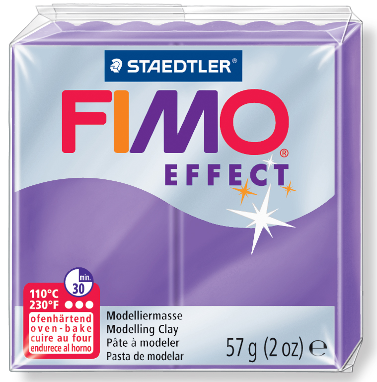 FIMO EFFECT Modelliermasse, ofenhärtend, transparent-lila von FIMO