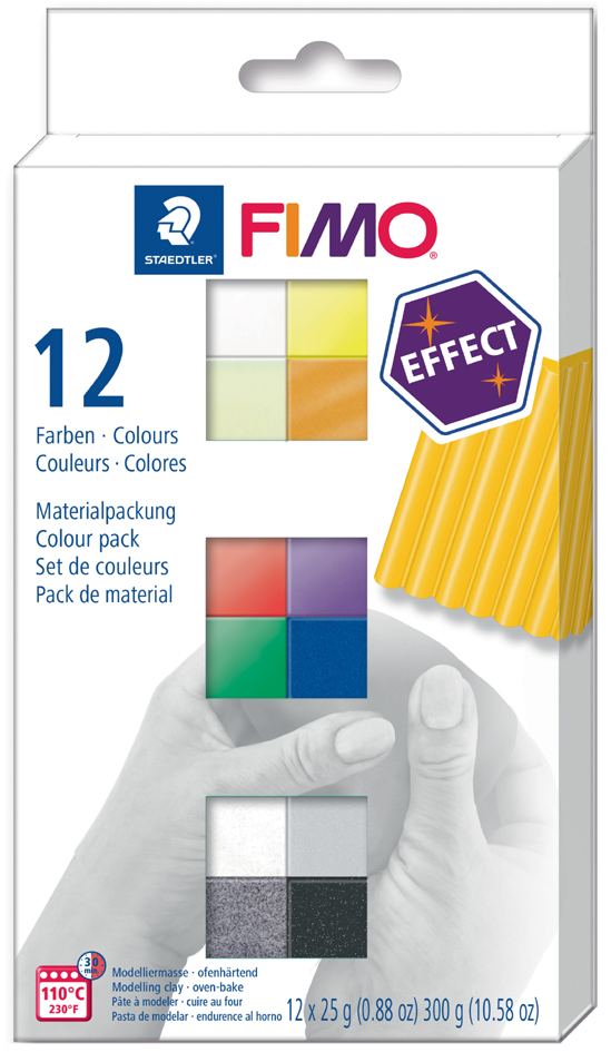 FIMO EFFECT Modelliermasse-Set, 12er Set von FIMO