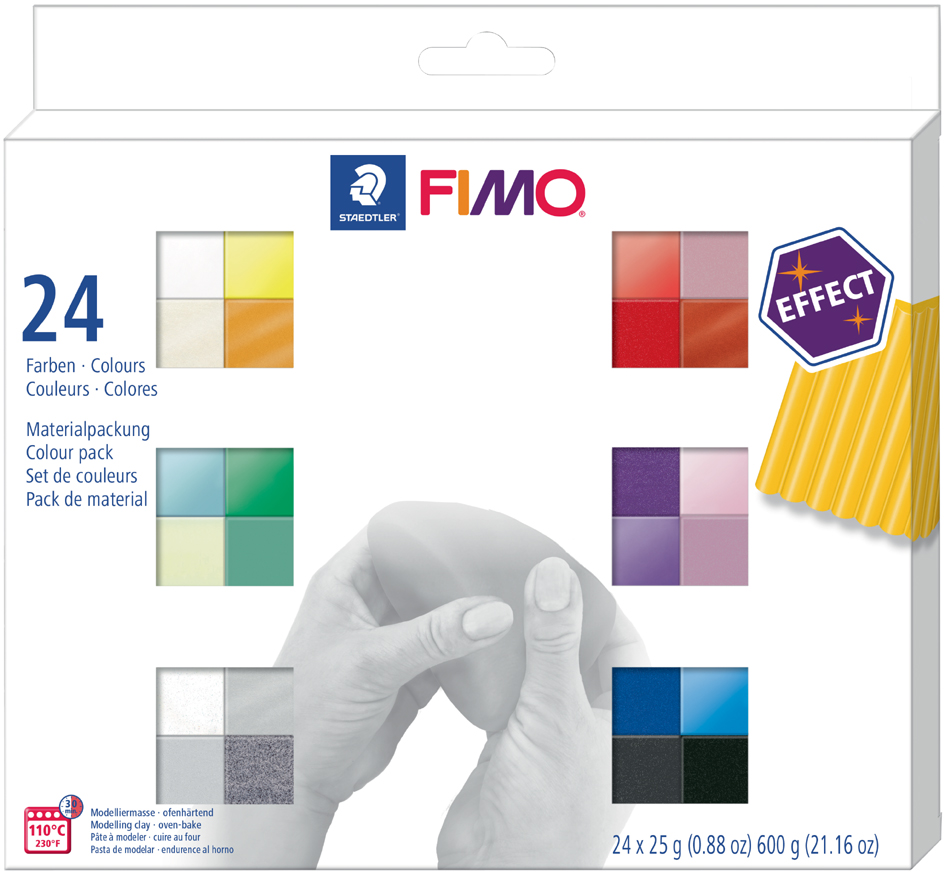 FIMO EFFECT Modelliermasse-Set, 24er Set von FIMO