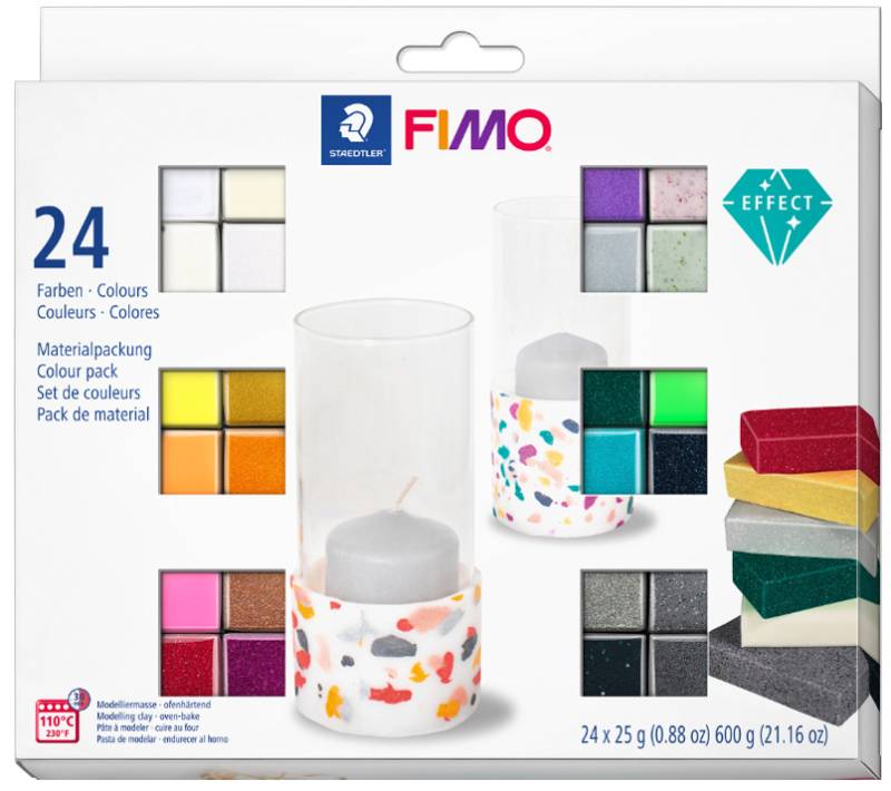 FIMO EFFECT Modelliermasse-Set, 24er Set von FIMO