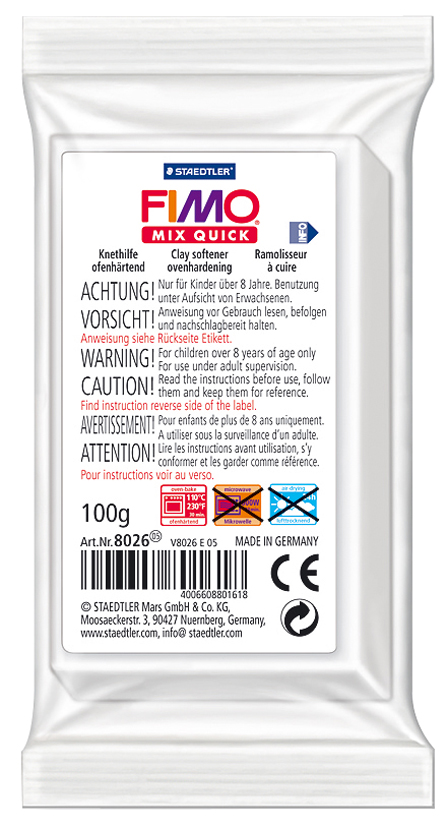 FIMO Knethilfe Mix Quick für Modelliermasse, farblos von FIMO