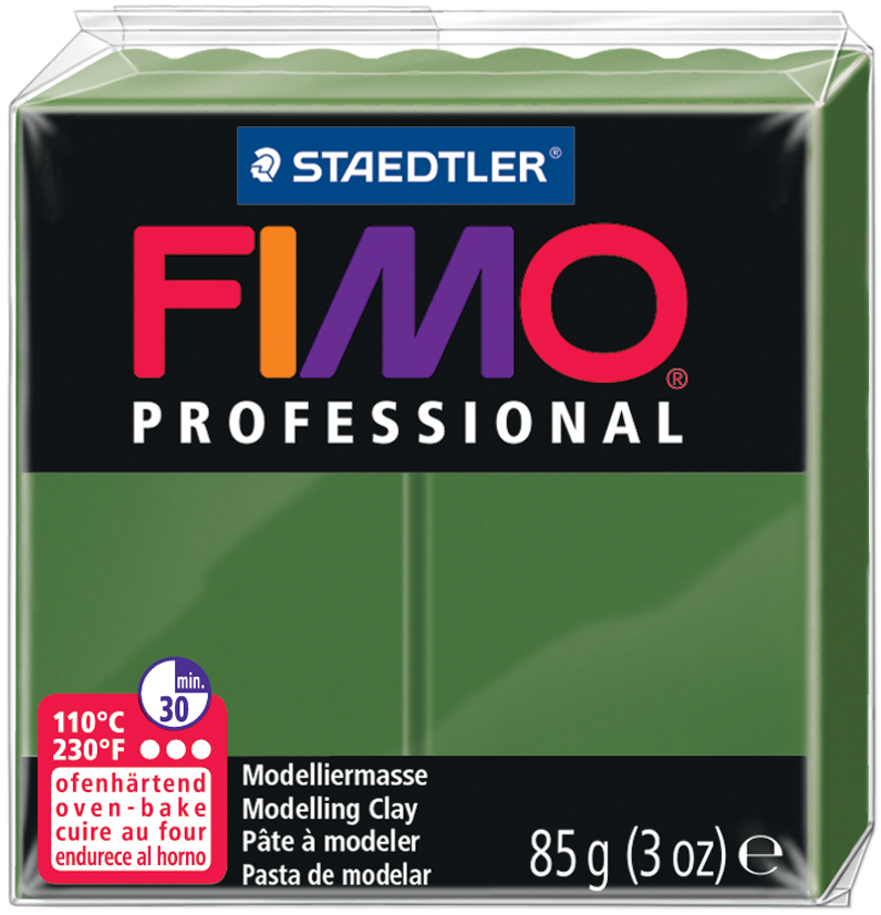FIMO PROFESSIONAL Modelliermasse, blattgrün, 85 g von FIMO