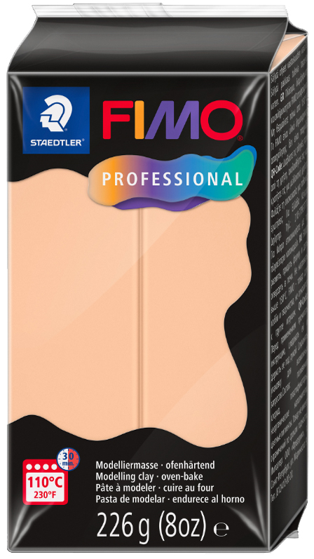 FIMO PROFESSIONAL Modelliermasse, ofenhärtend, 226 g, cameo von FIMO