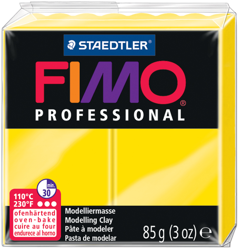 FIMO PROFESSIONAL Modelliermasse, ofenhärtend, echtgelb,85 g von FIMO