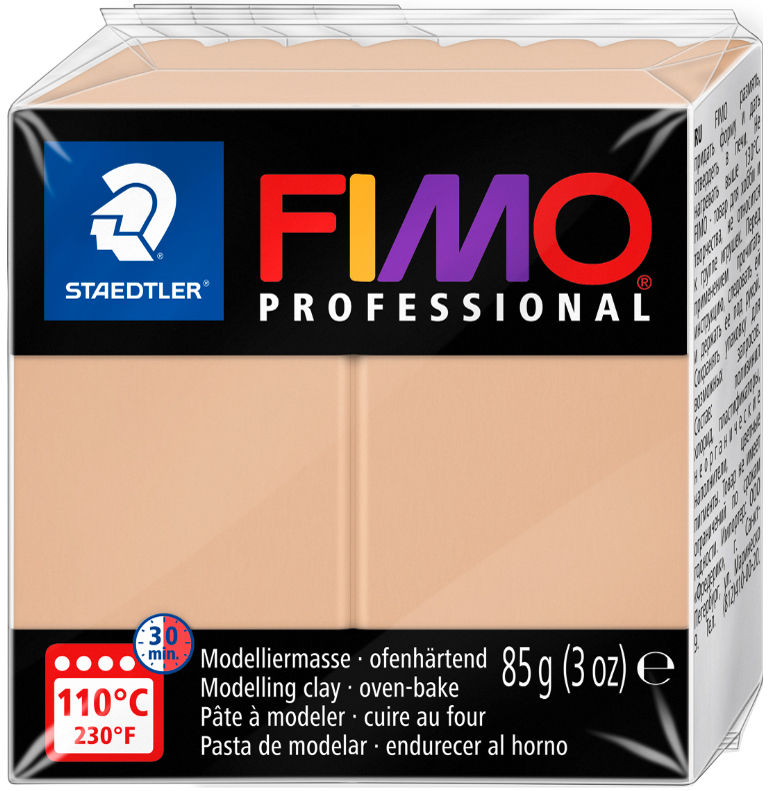 FIMO PROFESSIONAL Modelliermasse, ofenhärtend, sand, 85 g von FIMO