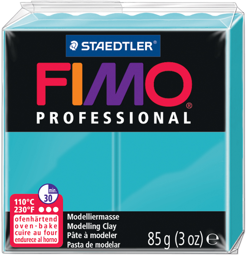 FIMO PROFESSIONAL Modelliermasse, ofenhärtend, türkis, 85 g von FIMO