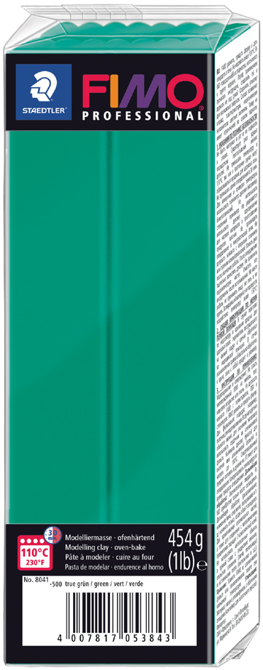 FIMO PROFESSIONAL Modelliermasse, reingrün, 454 g von FIMO