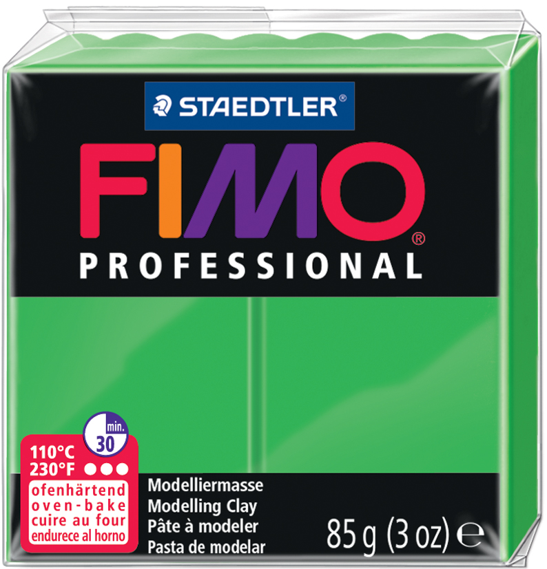 FIMO PROFESSIONAL Modelliermasse, saftgrün, 85 g von FIMO