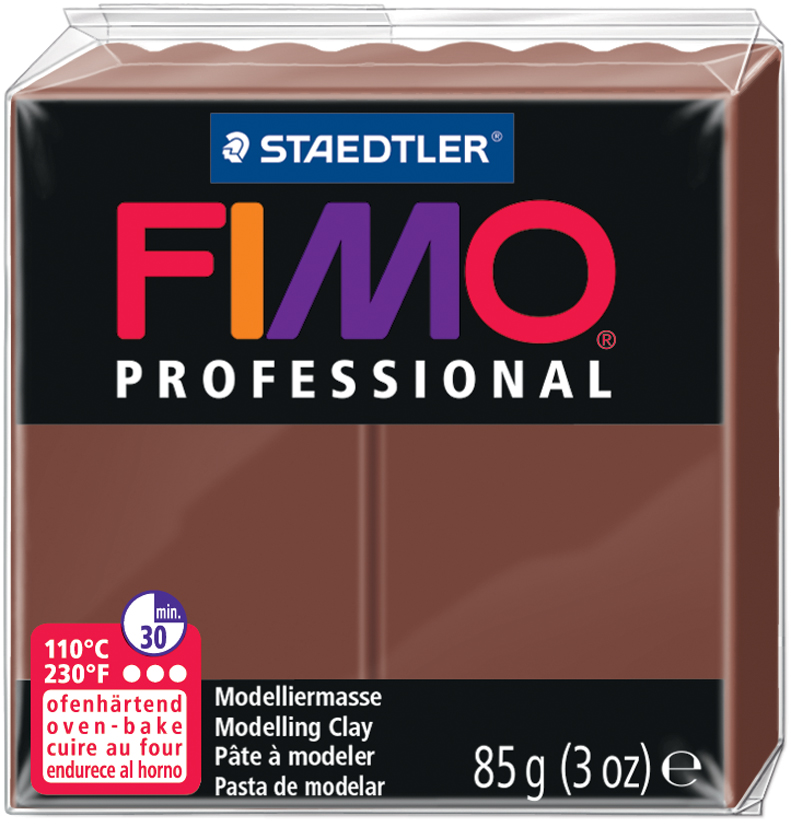 FIMO PROFESSIONAL Modelliermasse, schokolade, 85 g von FIMO