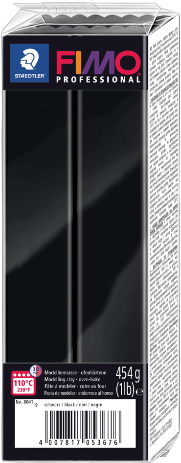 FIMO PROFESSIONAL Modelliermasse, schwarz, 454 g von FIMO