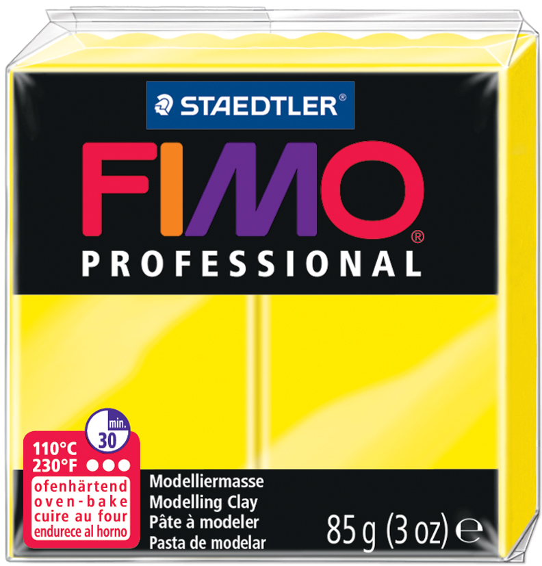 FIMO PROFESSIONAL Modelliermasse, zitronengelb, 85 g von FIMO