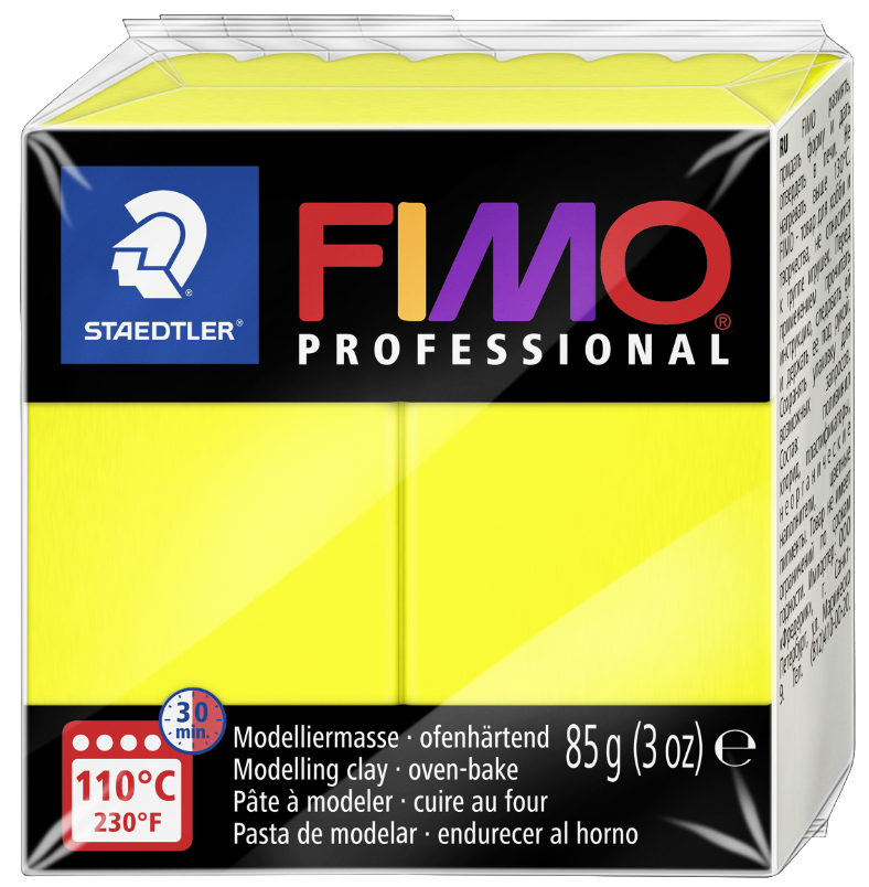 FIMO PROFESSIONAL Modelliermasse, zitronengelb, 85 g von FIMO