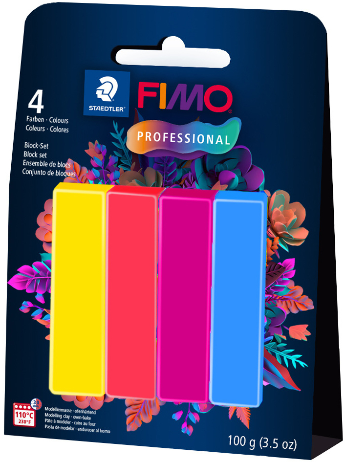 FIMO PROFESSIONAL Modelliermasse-Set , True Colours, , 4er Set von FIMO