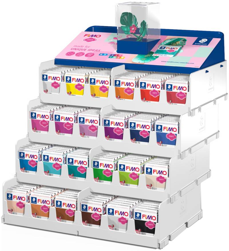 FIMO SOFT Modelliermasse, ofenhärtend, 288er Display von FIMO