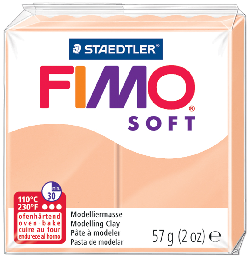 FIMO SOFT Modelliermasse, ofenhärtend, hautfarben, 57 g von FIMO