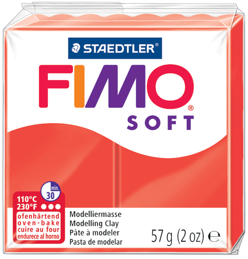 FIMO SOFT Modelliermasse, ofenhärtend, indischrot, 57 g von FIMO