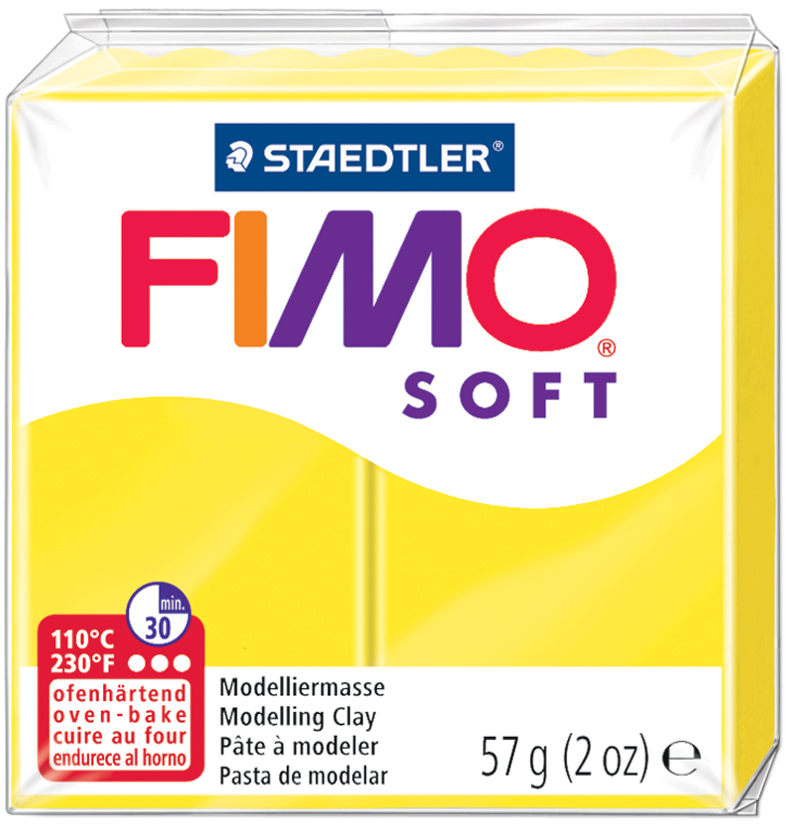 FIMO SOFT Modelliermasse, ofenhärtend, limone, 57 g von FIMO