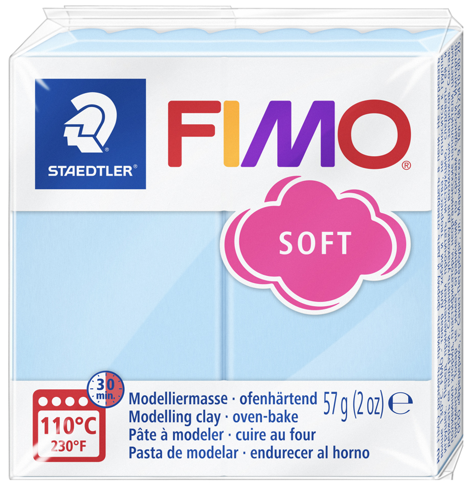 FIMO SOFT Modelliermasse, ofenhärtend, pastell-aqua, 57 g von FIMO