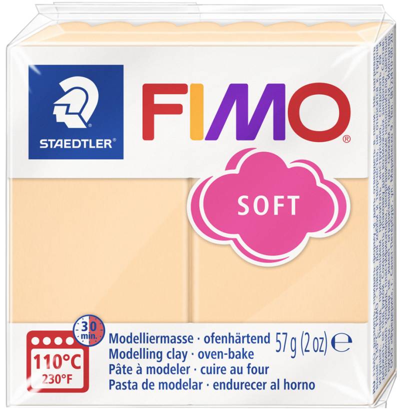 FIMO SOFT Modelliermasse, ofenhärtend, pastell-pfirsich von FIMO