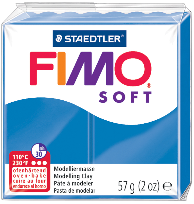 FIMO SOFT Modelliermasse, ofenhärtend, pazifikblau, 57 g von FIMO