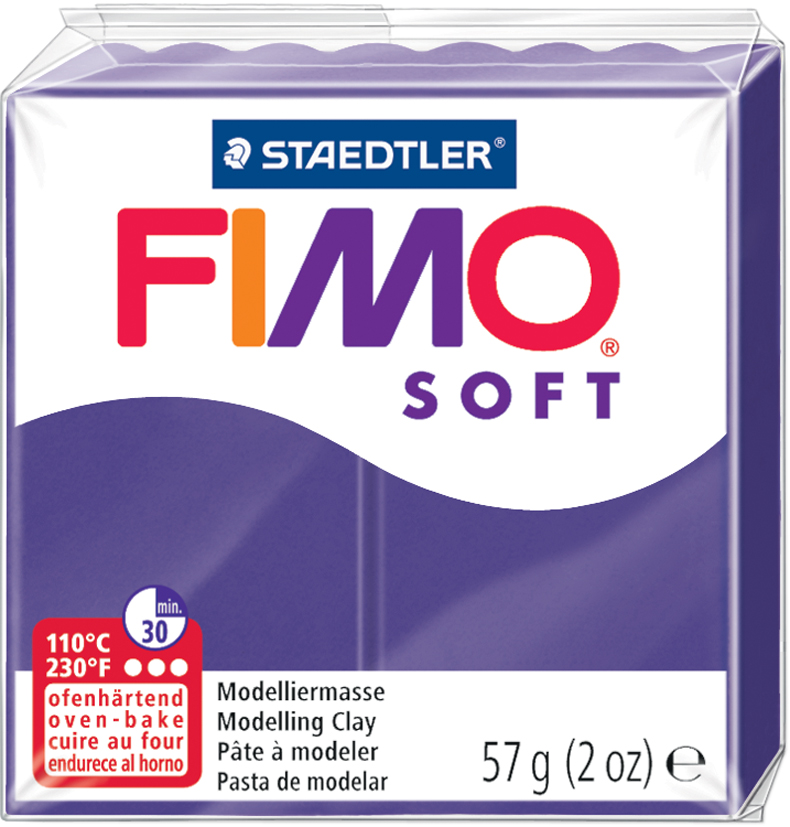 FIMO SOFT Modelliermasse, ofenhärtend, pflaume, 57 g von FIMO