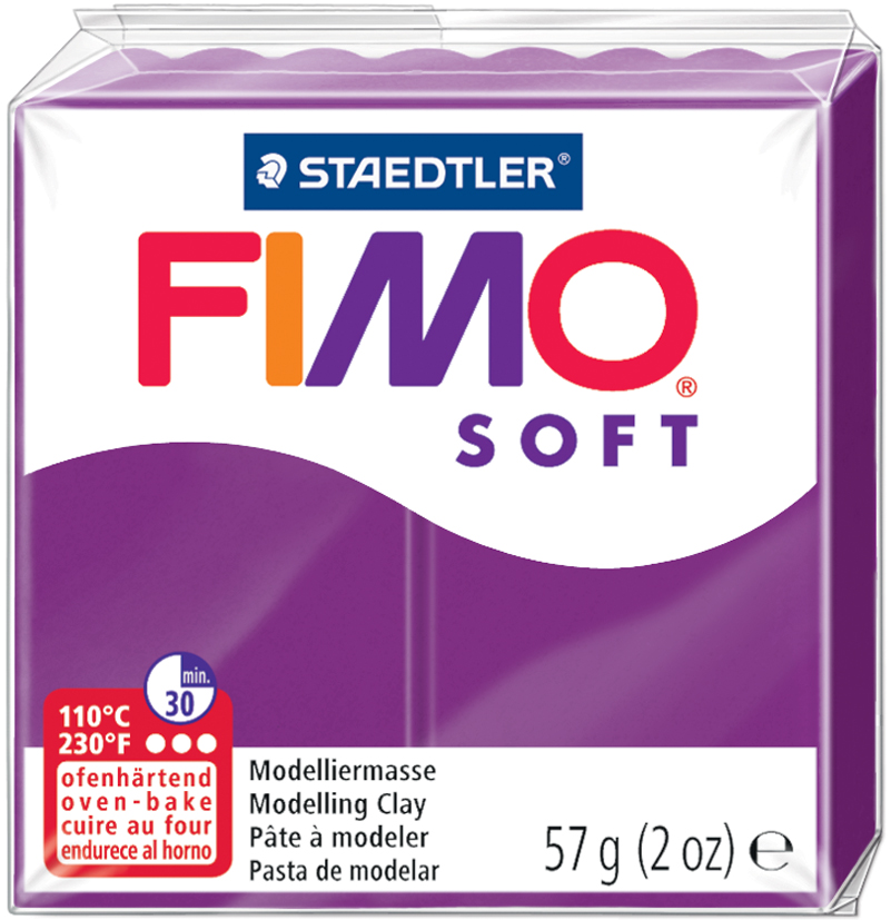 FIMO SOFT Modelliermasse, ofenhärtend, purpur, 57 g von FIMO
