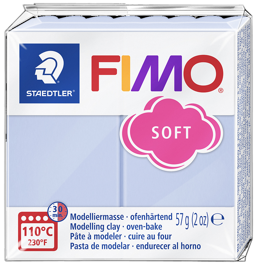 FIMO SOFT Modelliermasse, ofenhärtend, serenity blue, 57 g von FIMO