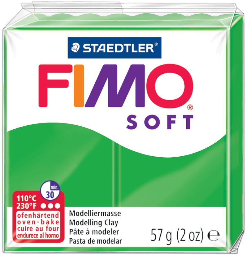 FIMO SOFT Modelliermasse, ofenhärtend, tropischgrün, 57 g von FIMO