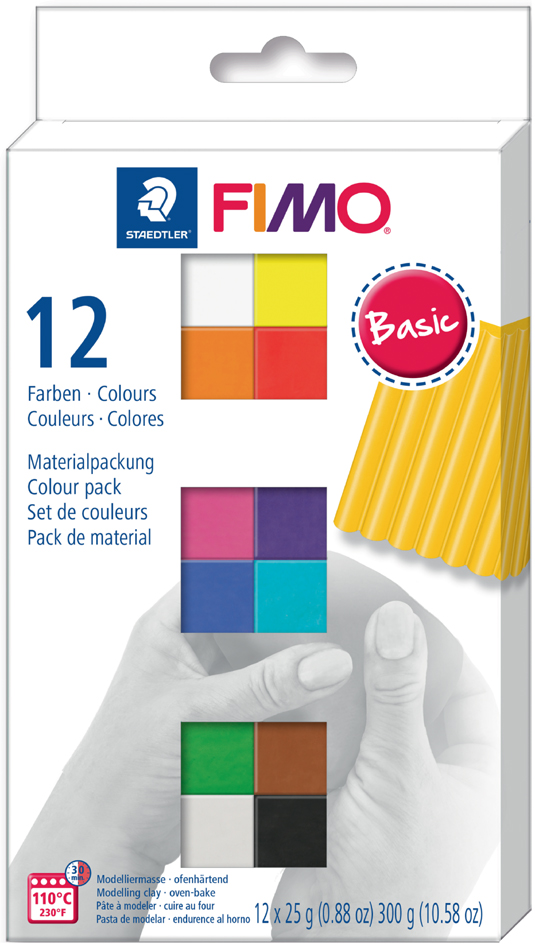 FIMO SOFT Modelliermasse-Set , Basic, , 12er Set von FIMO