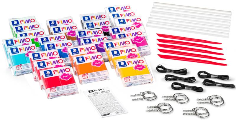 FIMO SOFT Modelliermasse-Set , Basic XXL, , 46-teilig von FIMO
