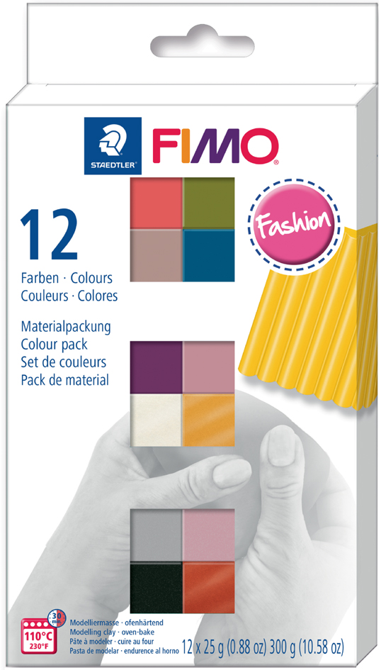 FIMO SOFT Modelliermasse-Set , Fashion, , 12er Set von FIMO